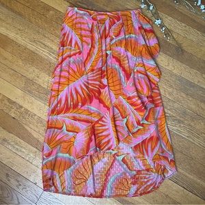 CYNTHIA ROWLEY High Low Ruffle Skirt